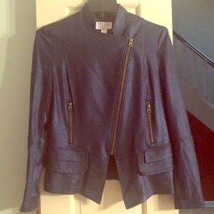 Comfypackable blue animal skin type pattern jacket